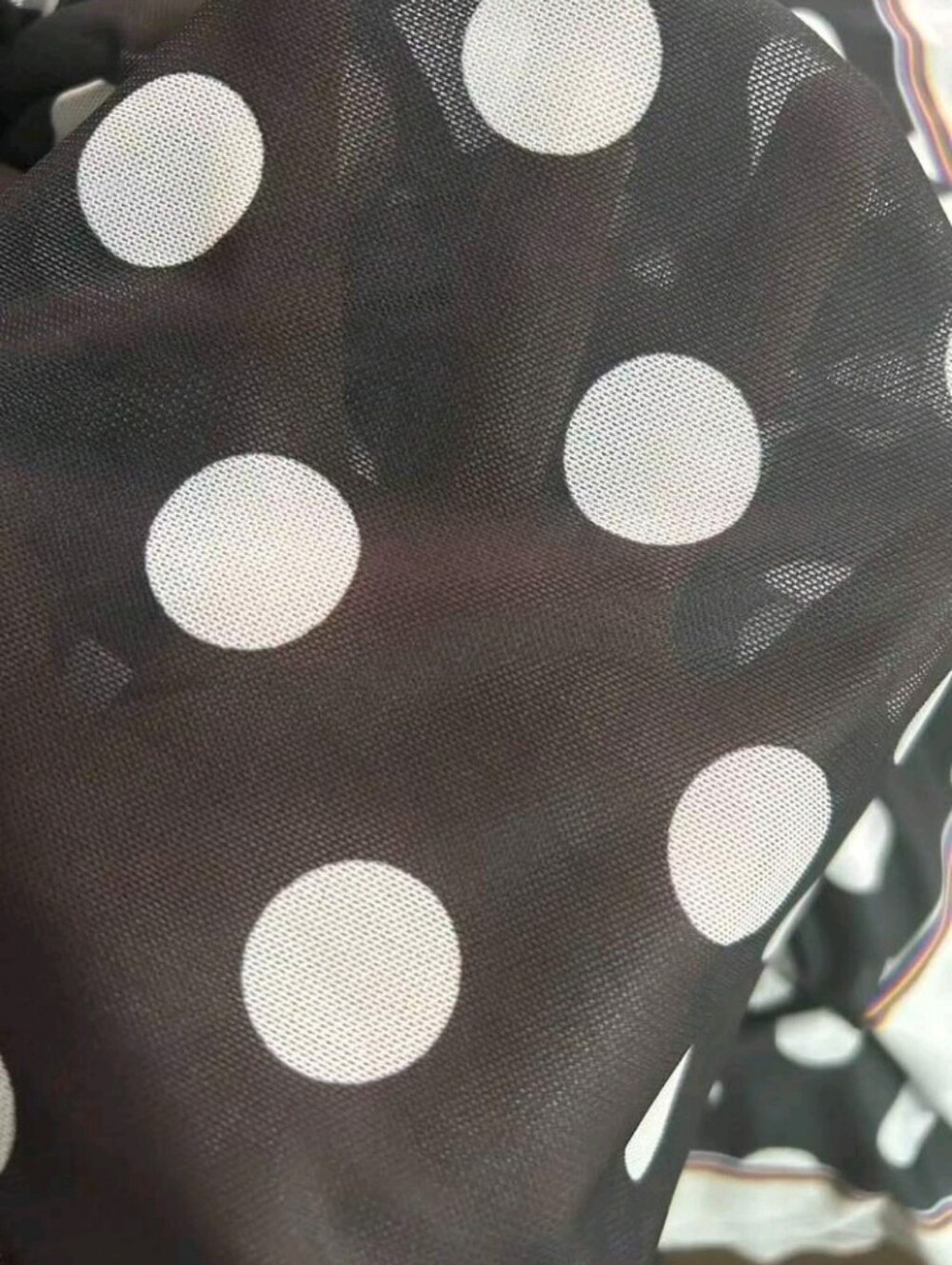 Women's Young, Fashionable, Romantic, Elegant Long Sleeve Classic Polka Dot - Picture 5 of 5